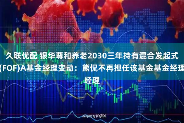 久联优配 银华尊和养老2030三年持有混合发起式(FOF)A基金经理变动：熊侃不再担任该基金基金经理